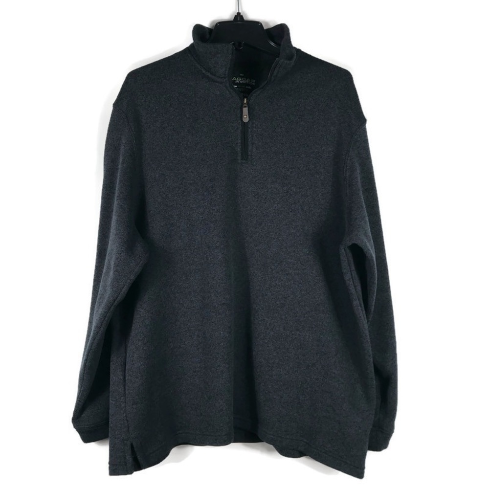 Haggar In Motion Pull Over 1/4 zip Jacket Mens size XXL. Charcoal